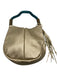 Wildwood Oyster Co. pale gold & teal Leather Rope Tassel Detail Hobo Bag pale gold & teal / M