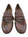 Betsey Johnson Shoe Size 7 Pink & Multi fabric upper Rhinestone Floral Loafers Pink & Multi / 7