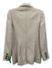 Marie Oliver Size XS Beige Polyester Long Sleeve Metalic Threading Blazer Jacket Beige / XS