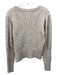 ASTR Size M Beige & White Acrylic Blend Long Sleeve Knit Texture Sweater Beige & White / M