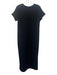 Spanx Size M Black Model Blend Short Sleeve Maxi Side Slits Dress Black / M