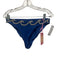 Oceanus Size M Blue Polymide Rhinestone waves 2 Piece Bikini Swimsuit Blue / M