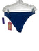 Oceanus Size M Blue Polymide Rhinestone waves 2 Piece Bikini Swimsuit Blue / M