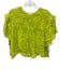 Farm Rio Size M Lime Green 100% Cotton Eyelet Short Sleeve Top Lime Green / M