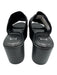 Marc Fisher Shoe Size 8 1/2 Black Faux Leather Platform Sandal Shoes Black / 8 1/2
