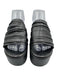 Marc Fisher Shoe Size 8 1/2 Black Faux Leather Platform Sandal Shoes Black / 8 1/2