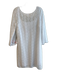 Lily Pulitzer Size XL White Polyester Scoop Neck Laced Lined Knee length Dress White / XL