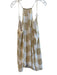 Lily Pulitzer Size XL White & Gold Silk Sleeveless Seashell Print V Neck Dress White & Gold / XL