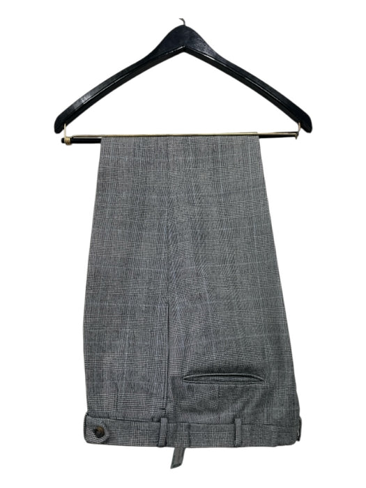 Paul Smith Gray & Black Plaid 2 Button Men's Suit est 38