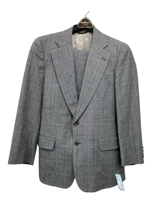 Paul Smith Gray & Black Plaid 2 Button Men's Suit est 38