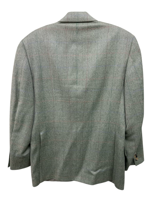 Paul Stuart Green & Multi Wool 2 Button Men's Blazer Green & Multi / 38