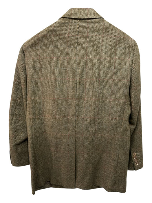 Paul Stuart Green & Multi Wool 2 Button Men's Suit Green & Multi / 38