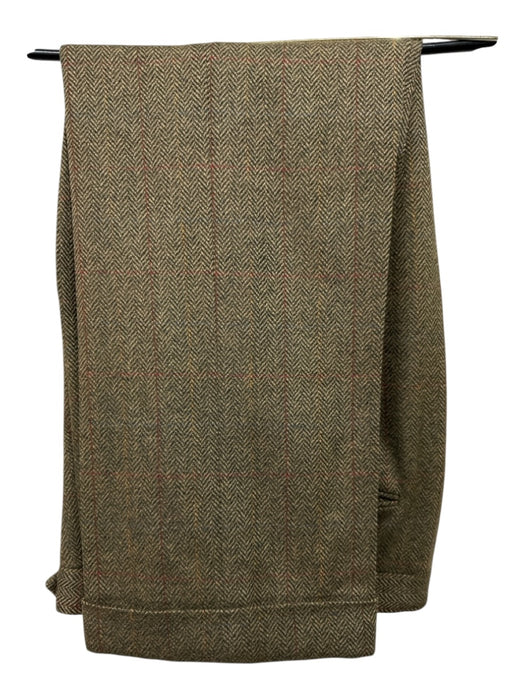 Paul Stuart Green & Multi Wool 2 Button Men's Suit Green & Multi / 38