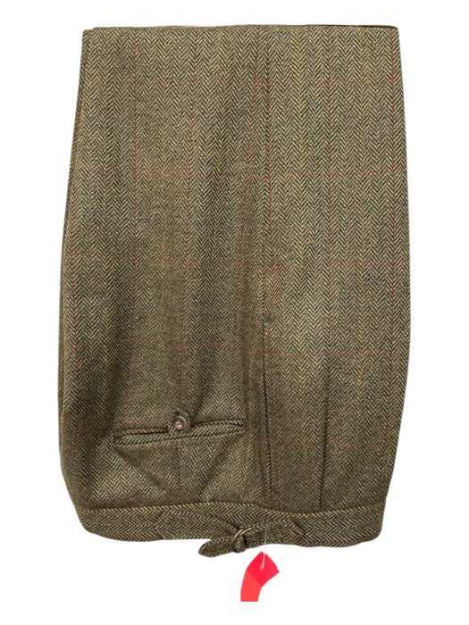 Paul Stuart Green & Multi Wool 2 Button Men's Suit Green & Multi / 38