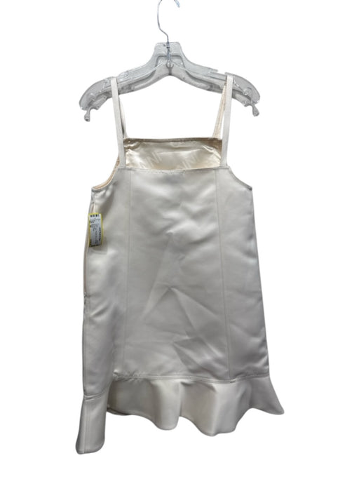 Ganni Size 38 Ivory Polyester Blend Sleeveless Dress Ivory / 38