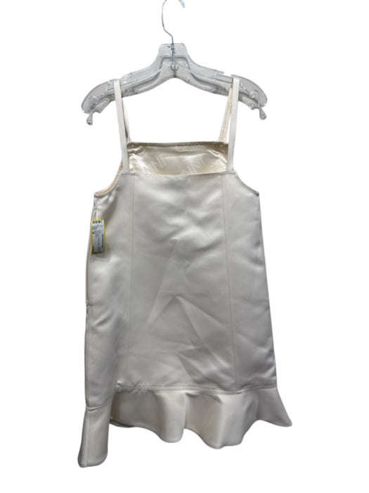 Ganni Size 38 Ivory Polyester Blend Sleeveless Dress Ivory / 38