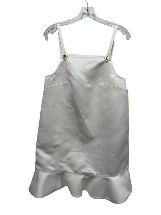 Ganni Size 38 Ivory Polyester Blend Sleeveless Dress Ivory / 38