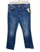Mother Size 31 Medium Wash Cotton Blend Denim Cropped Straight Leg Jeans Medium Wash / 31