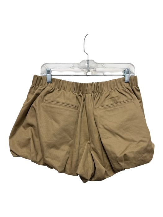 Sea New York Size 10 Tan Cotton Blend Khaki Pearls Bubble Hem Shorts Tan / 10