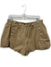 Sea New York Size 10 Tan Cotton Blend Khaki Pearls Bubble Hem Shorts Tan / 10