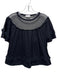 Red Valentino Size XS Black Cotton Blend Lace Short Sleeve Top Black / XS