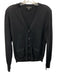 J Crew Size Medium Black Wool Long Sleeve Button Front Knit Sweater Black / Medium