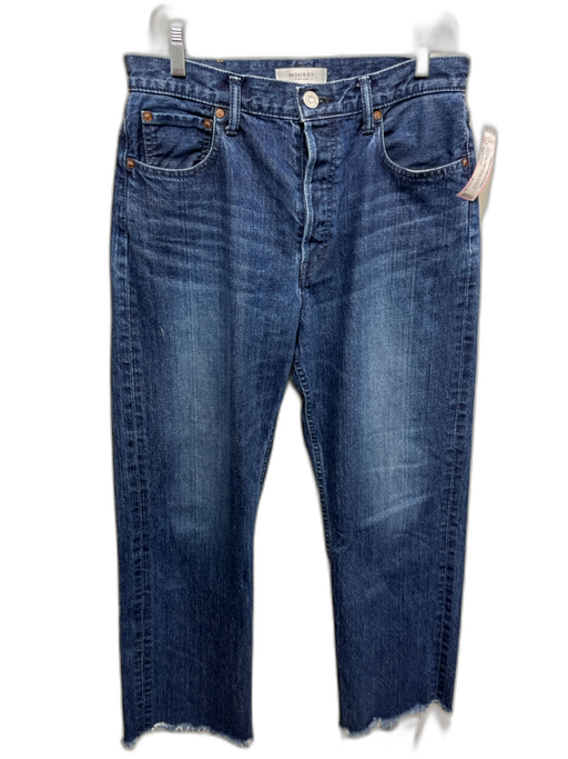 Moussy Vintage Size 29 Med Wash Cotton Denim Button Fly Faded Raw Hem Jeans Med Wash / 29