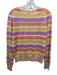 Veronica Beard Size M Purple, Yellow & Orange Linen & Cotton Long Sleeve Sweater Purple, Yellow & Orange / M