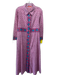 Oliphant Size M Pink, Purple & Multi Cotton Abstract Print Long Sleeve Dress Pink, Purple & Multi / M