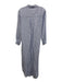 Frank & Eileen Size XS Blue & White Linen Long Sleeve Striped Button Front Dress Blue & White / XS