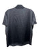 Vince Size Small Blue Silk Short Sleeve Half Button Patch Pocket Polo Top Blue / Small