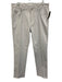 Peter Millar Size 34 Light Gray Synthetic Solid Athletic Khakis Men's Pants Light Gray / 34