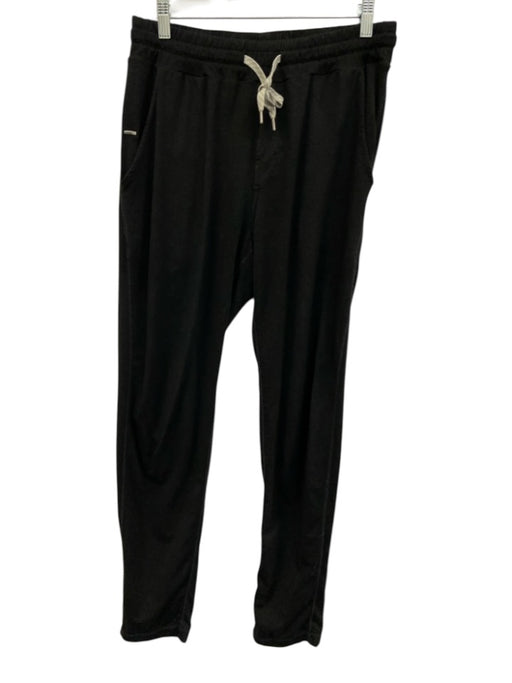 Vuori Size Est M Black Polyester Solid Sweatpants Men's Pants Black / Est M