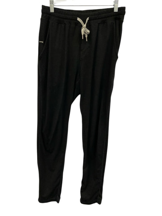 Vuori Size Est M Black Polyester Solid Sweatpants Men's Pants Black / Est M