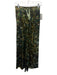 Franco Ferrari Size S Green, Teal & Yellow Viscose & Silk Velvet Abstract Pants Green, Teal & Yellow / S