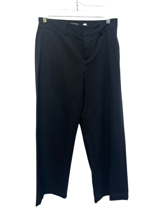 Vince Size 0 Navy Cotton Zip & Hook Closure Mid Rise Pockets Wide Leg Pants Navy / 0
