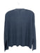 Eileen Fisher Size PS Blue Linen & Cotton Knit Front Pockets Button Up Cardigan Blue / PS
