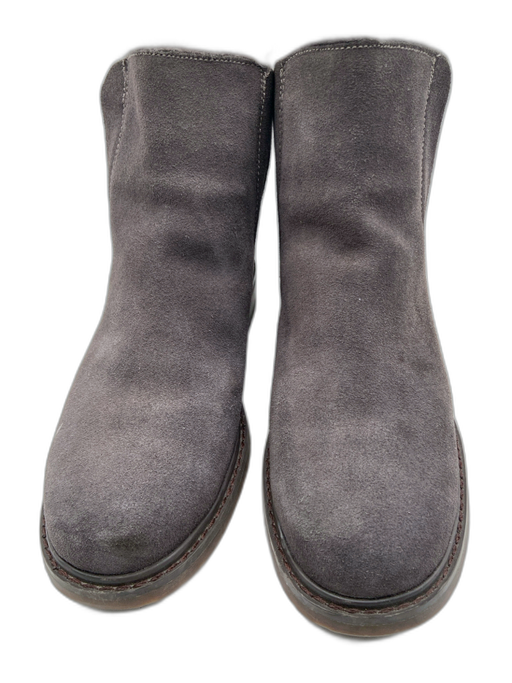 Emu Australia Shoe Size 8 Dark Gray Faux Suede Shearling Lined Round Toe Boots Dark Gray / 8