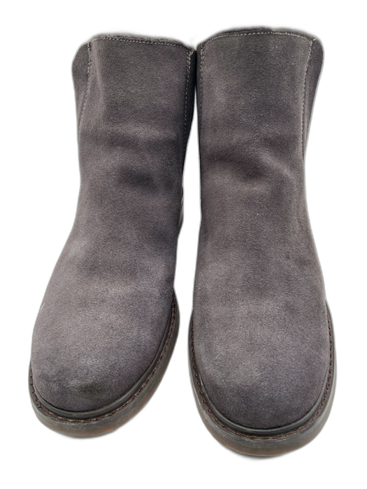 Emu Australia Shoe Size 8 Dark Gray Faux Suede Shearling Lined Round Toe Boots Dark Gray / 8