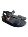 Fitflop Shoe Size 8 Black Leather 2 Strap Silver Buckle Open Toe & Heel Shoes Black / 8