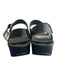 Fitflop Shoe Size 8 Black Leather 2 Strap Silver Buckle Open Toe & Heel Shoes Black / 8