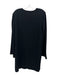 Theory Size M Black Triacetate V Neck Long Sleeve Dress Black / M