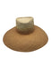 Freya Beige Straw Woven Gradient Wide Brim Sun Hat Beige / L