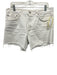 Agolde Size 30 White Cotton Denim Raw Hem Button Fly Cutoff Shorts White / 30