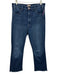 Mother Size 30 Dark Wash Cotton Denim High Rise Whiskering Raw Hem Jeans Dark Wash / 30