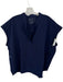 Figs Size XXL Navy Polyester Cap Sleeve Split Neck Athletic Top Navy / XXL