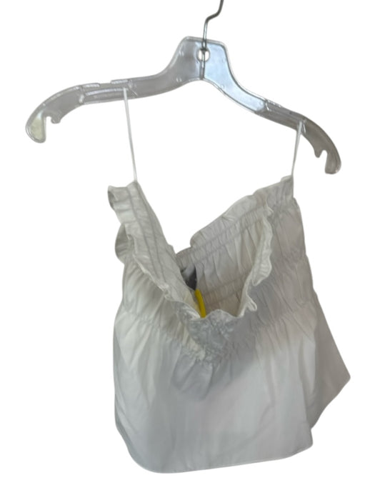 Mare Mare Size XL White Cotton Smocked Strapless Top White / XL