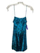 Alice + Olivia Size 0 Metallic Blue Nylon & Acetate Fully Sequined Mini Dress Metallic Blue / 0