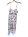 Olivia James Size XS Red, White & Blue Cotton Tie Straps Flowers Maxi Dress Red, White & Blue / XS