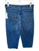Mother Size 25 Med Dark Wash Cotton Blend High Waist Wide Leg Raw Hem Jeans Med Dark Wash / 25